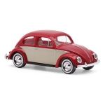 Busch 52968 - H0 - VW Käfer - rot/beige
